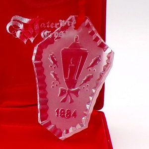 1984 Waterford Christmas Ornament